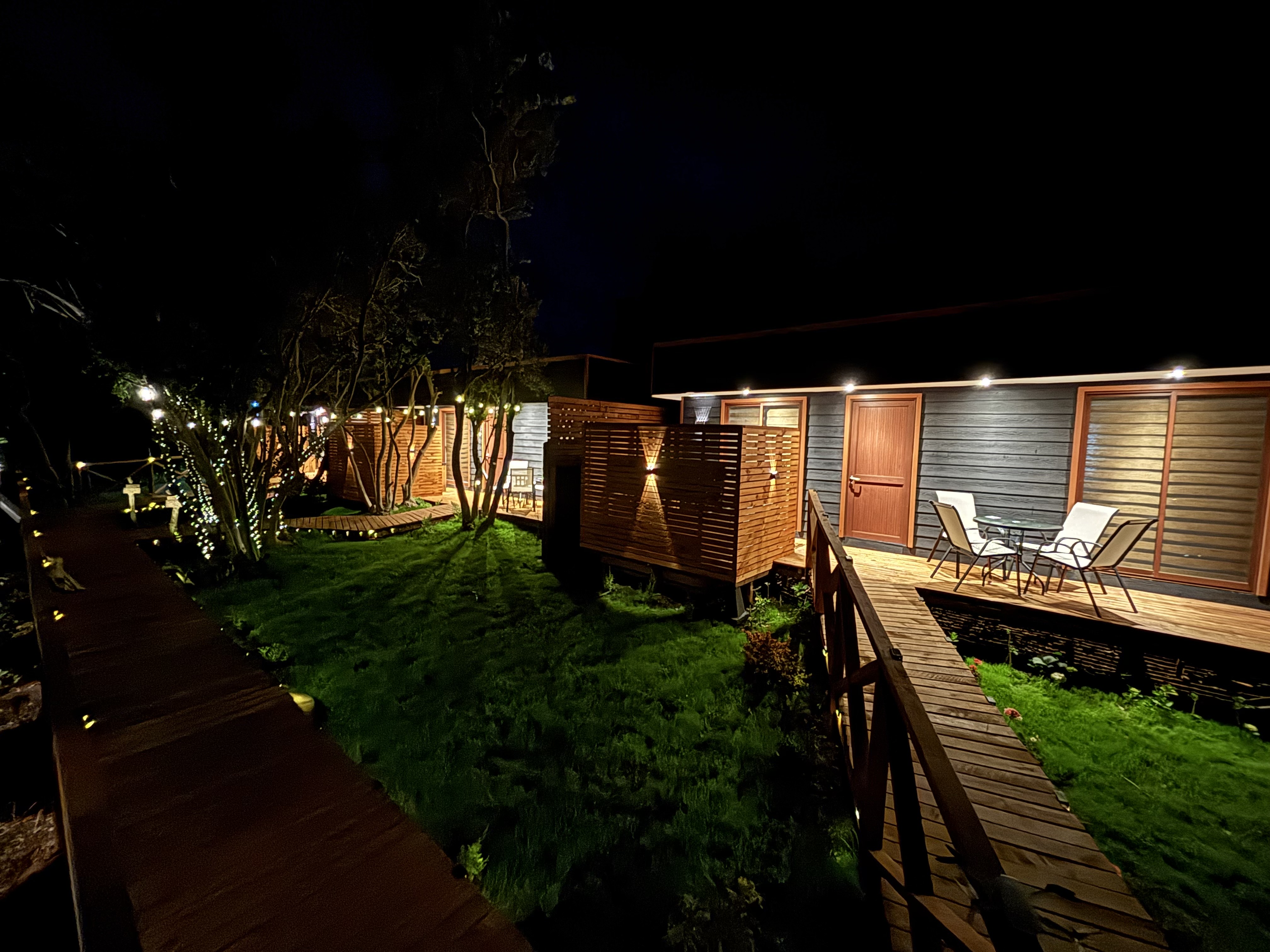 Área exterior con vista al mar