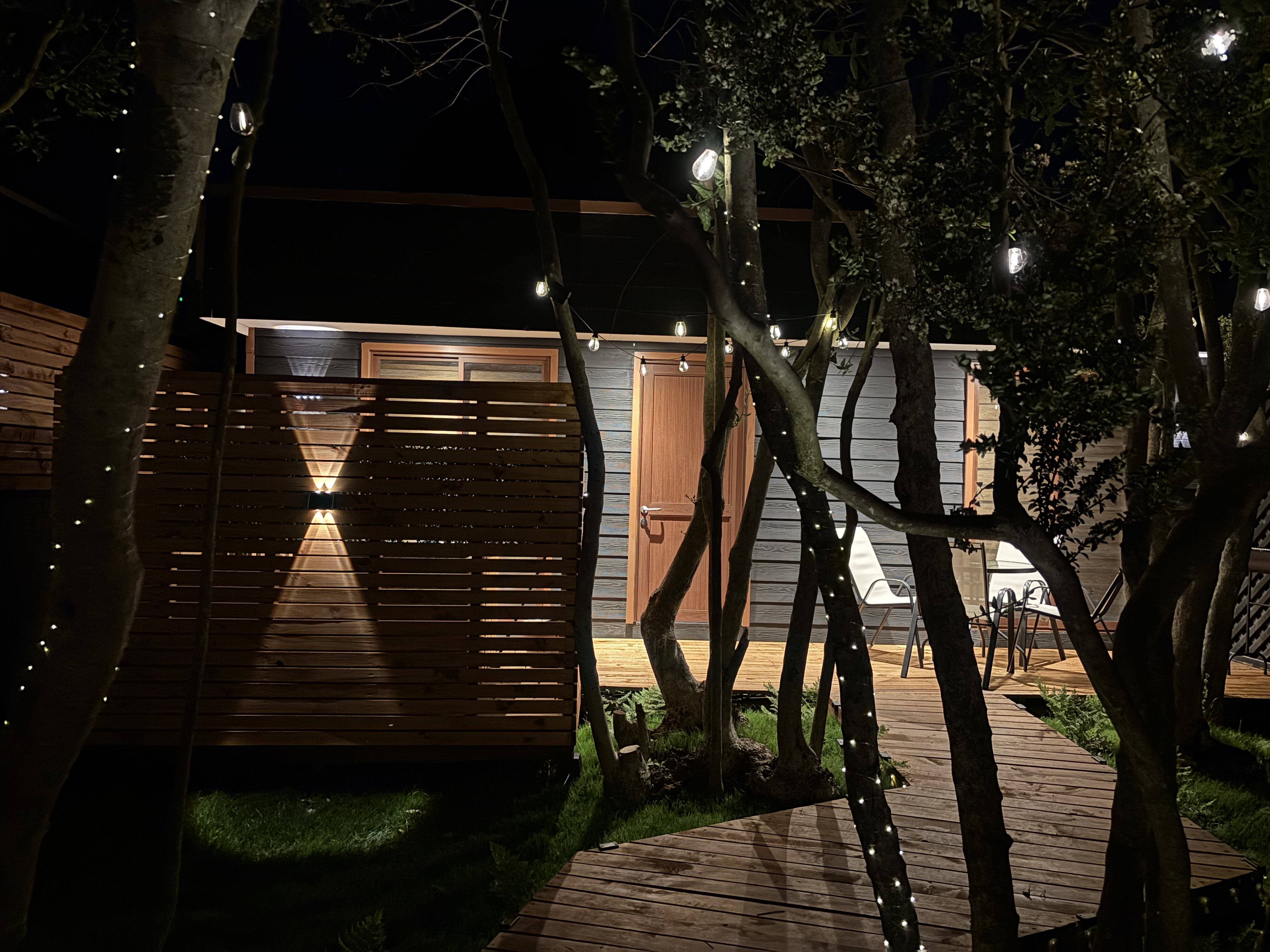 Espacios exteriores de las cabañas